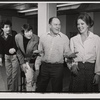 Bill Gerber, Steve Elmore, E. G. Marshall and Virginia Vestoff in rehearsal for the stage production Nash at Nine