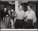 Bill Gerber, Steve Elmore, E. G. Marshall and Virginia Vestoff in rehearsal for the stage production Nash at Nine