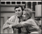 Orson Bean and Fran Sharon in the stage production Never Too Late