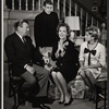 Arthur Godfrey, Richard Mulligan, Maureen O'Sullivan and Bette Lieb in the stage production Never Too Late