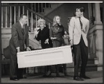 Lyle Talbot, Penny Singleton and unidentified others in the stage production Never Too Late