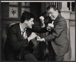 Orson Bean and Lyle Talbot in the stage production Never Too Late