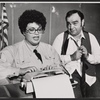 Elaine Shore and James Coco in the Off-Broadway stage production Next