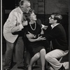 Walter Abel, Carmen Mathews and Leonardo Cimino in rehearsal for the stage production Night Life