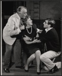 Walter Abel, Carmen Mathews and Leonardo Cimino in rehearsal for the stage production Night Life