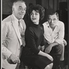 Walter Abel, Carol Lawrence and Philip Bosco in rehearsal for the stage production Night Life
