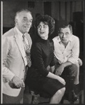 Walter Abel, Carol Lawrence and Philip Bosco in rehearsal for the stage production Night Life