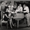 Salome Jens, Carol Lawrence, Leonardo Cimino, Walter Abel, Philip Bosco, Carmen Mathews, Neville Brand and Sidney Kingsley in rehearsal for the stage production Night Life
