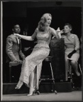 Bobby Short [left] and Salome Jens [center] in the stage production Night Life