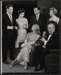 Neville Brand, Carol Lawrence, Salome Jens, Jack Kelly, Walter Abel and unidentified in the stage production Night Life