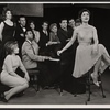 Bobby Short [piano] Carol Lawrence [center] and unidentified others in the stage production Night Life