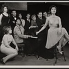 Bobby Short [piano], Carol Lawrence [center] and unidentified others in the stage production Night Life