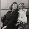 Bette Davis and Patrick O'Neal in rehearsal for the stage production The Night of the Iguana