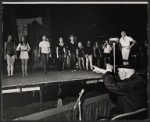 Busby Berkeley [right foreground] and unidentified others in rehearsal for the 1971 Broadway revival of No, No, Nanette