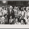 Busby Berkeley and unidentified others from the 1971 Broadway revival of No, No, Nanette