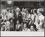 Busby Berkeley and unidentified others from the 1971 Broadway revival of No, No, Nanette