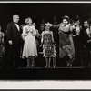 Ruby Keeler [next to him] Patsy Kelly [right of center] and ensemble during the curtain call for the 1971 Broadway revival of No, No, Nanette