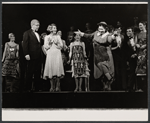 Ruby Keeler [next to him] Patsy Kelly [right of center] and ensemble during the curtain call for the 1971 Broadway revival of No, No, Nanette