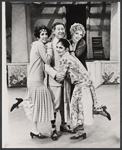 Pat Lysinger, Jack Gilford, Loni Zoe Ackerman [foreground] and K. C. Townsend in publicity photo for the 1971 Broadway revival of No, No, Nanette