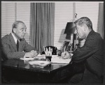 Richard Rodgers and unidentified in rehearsal for the stage production No Strings