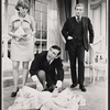 Joan Bassie, Norman Wisdom and Ed Zimmerman in the stage production Not Now, Darling
