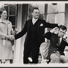 M'el Dowd, Rex Garner and Norman Wisdom in the stage production Not Now, Darling
