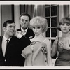 Norman Wisdom, Rex Garner, Ardyth Kaiser and Joan Bassie in the stage production Not Now, Darling