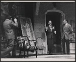 Noel Coward [center] and unidentified others in the stage production Nude with Violin