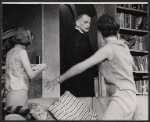 Monica Evans, Art Carney and Carole Shelley in the stage production The Odd Couple