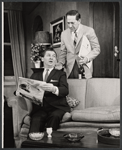 Eddie Bracken and Jack Klugman in the stage production The Odd Couple