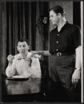 Eddie Bracken and Pat Hingle in the stage production The Odd Couple