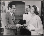 Scott McKay, Michael Clarke-Laurence and Ann Sheridan in the stage production Odd Man In