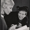 Ingrid Thulin and Burgess Meredith in rehearsal for the stage production Of Love Remembered