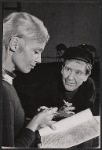 Ingrid Thulin and Burgess Meredith in rehearsal for the stage production Of Love Remembered