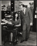 Elaine May and Jack Weston in the stage production The Office