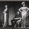 Jacquelyn McKeever, Tony Randall and Abbe Lane in the stage production Oh Captain!