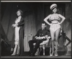 Jacquelyn McKeever, Tony Randall and Abbe Lane in the stage production Oh Captain!