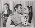 Margaret Hamilton, Bruce Yarnell and Lee Barry in the 1969 Music Theatre of Lincoln Center revival of Oklahoma!