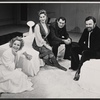 Mary Ure, Rosemary Harris, Robert Shaw and Peter Hall in publicity photo for the stage production Old Times