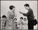 Barbara Harris and Louis Jourdan in rehearsal for the stage production a Clear Day You Can See Forever