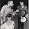 Phyllis Newman, Tom Avera and unidentified in rehearsal for the 1971 Broadway revival of On the Town