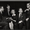 Jan Sterling, Scott McKay [center] and unidentified others in rehearsal for the stage production Once for the Asking