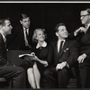 Jan Sterling, Scott McKay [center] and unidentified others in rehearsal for the stage productionce for the Asking