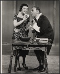 Zero Mostel [right] and unidentified in the stage production Once Over Lightly