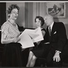 Carol Burnett, Mary Rodgers and George Abbott in rehearsal for the stage production Once Upon a Mattress