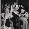Carol Burnett, Jane White and unidentified in the stage production Once Upon a Mattress