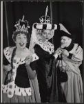 Carol Burnett, Jane White and unidentified in the stage production Once Upon a Mattress