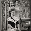 Ann B. Davis and Carol Burnett in publicity pose for the stage production Once Upon a Mattress