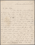 Autograph letter signed to T.J. Hogg, 20 March 1818