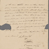 Autograph letter signed to Augusta White, 29 April [1818]